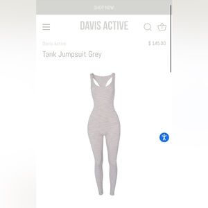 Davis activewear jumpsuit xs/s